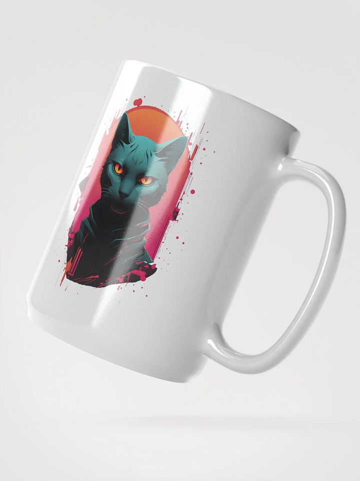 Neon Feline Elegance Mug product image (2)