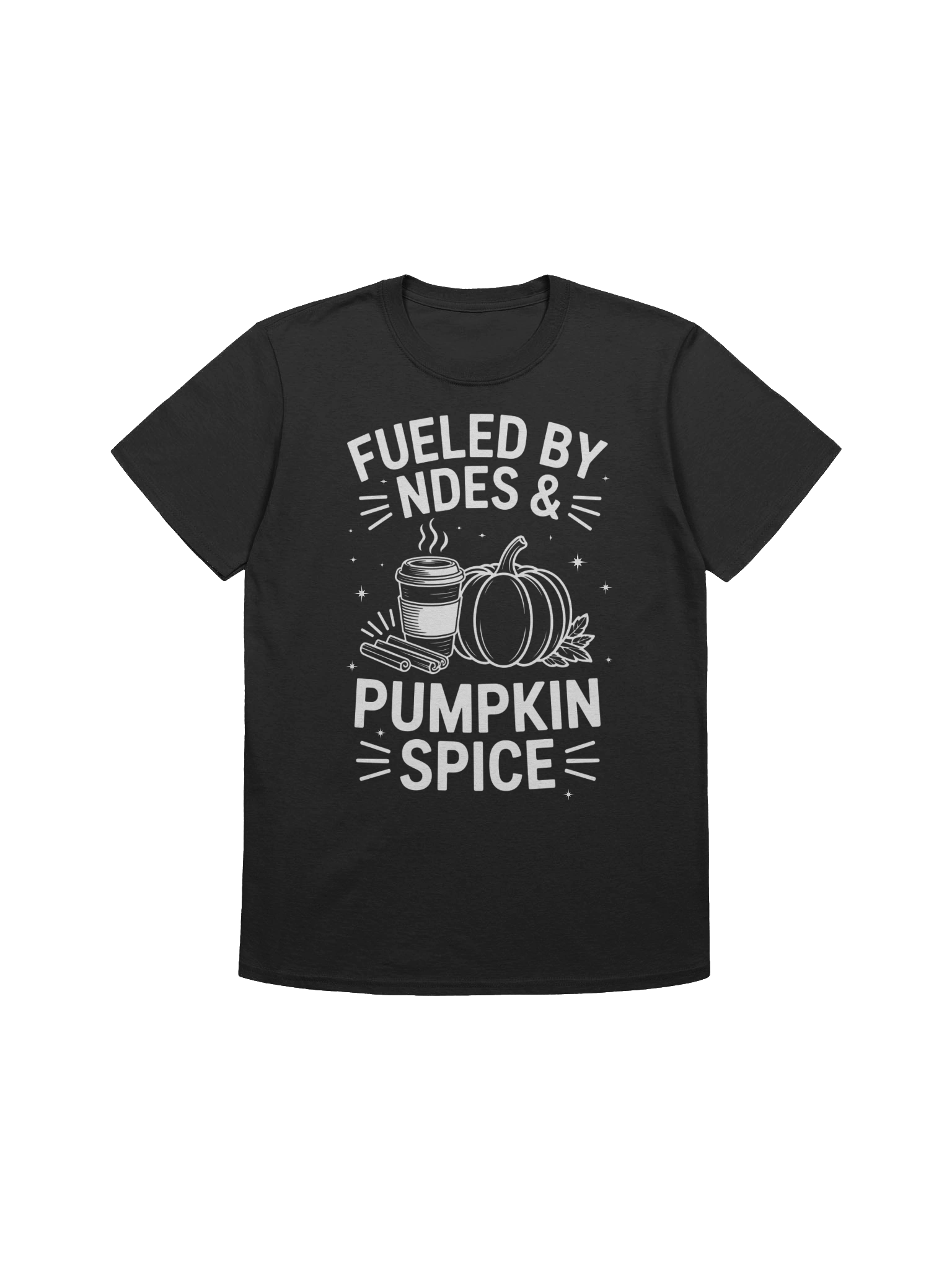 Fueled by NDEs & Pumpkin Spice T-Shirt | Spiritual Apparel | NDE | Awakening product image (2)
