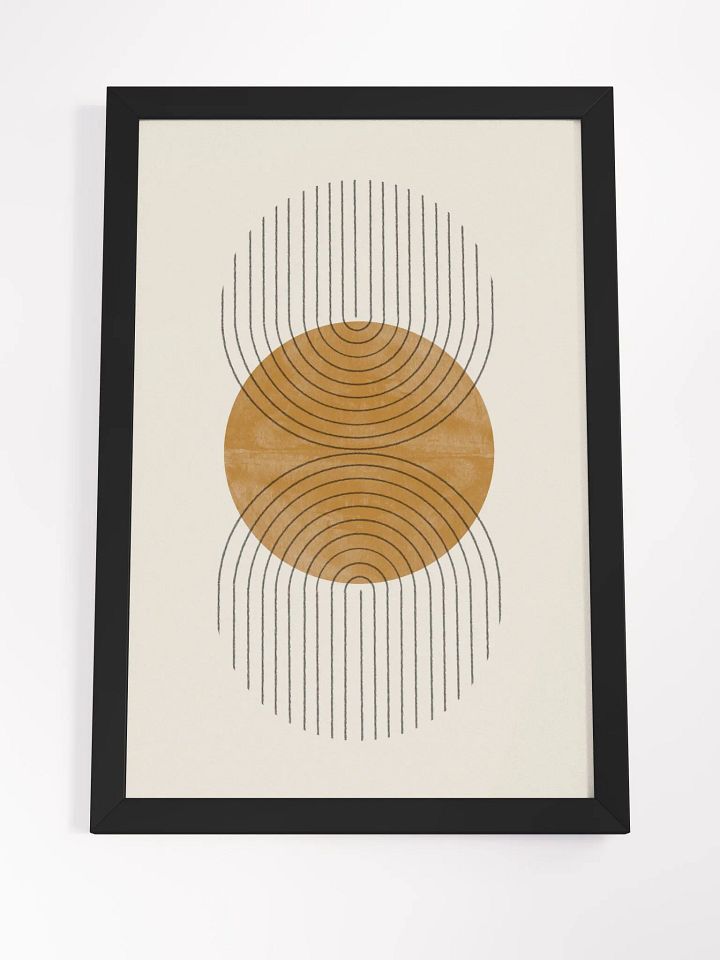 Symmetric Serenity Framed Poster | Harmonious Geometric Design for a Calm, Modern Space product image (1)