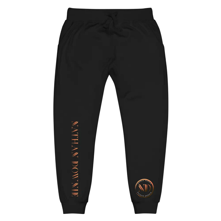 Nathan Downie Emblem - Unisex Fleece Joggers - Black product image (2)