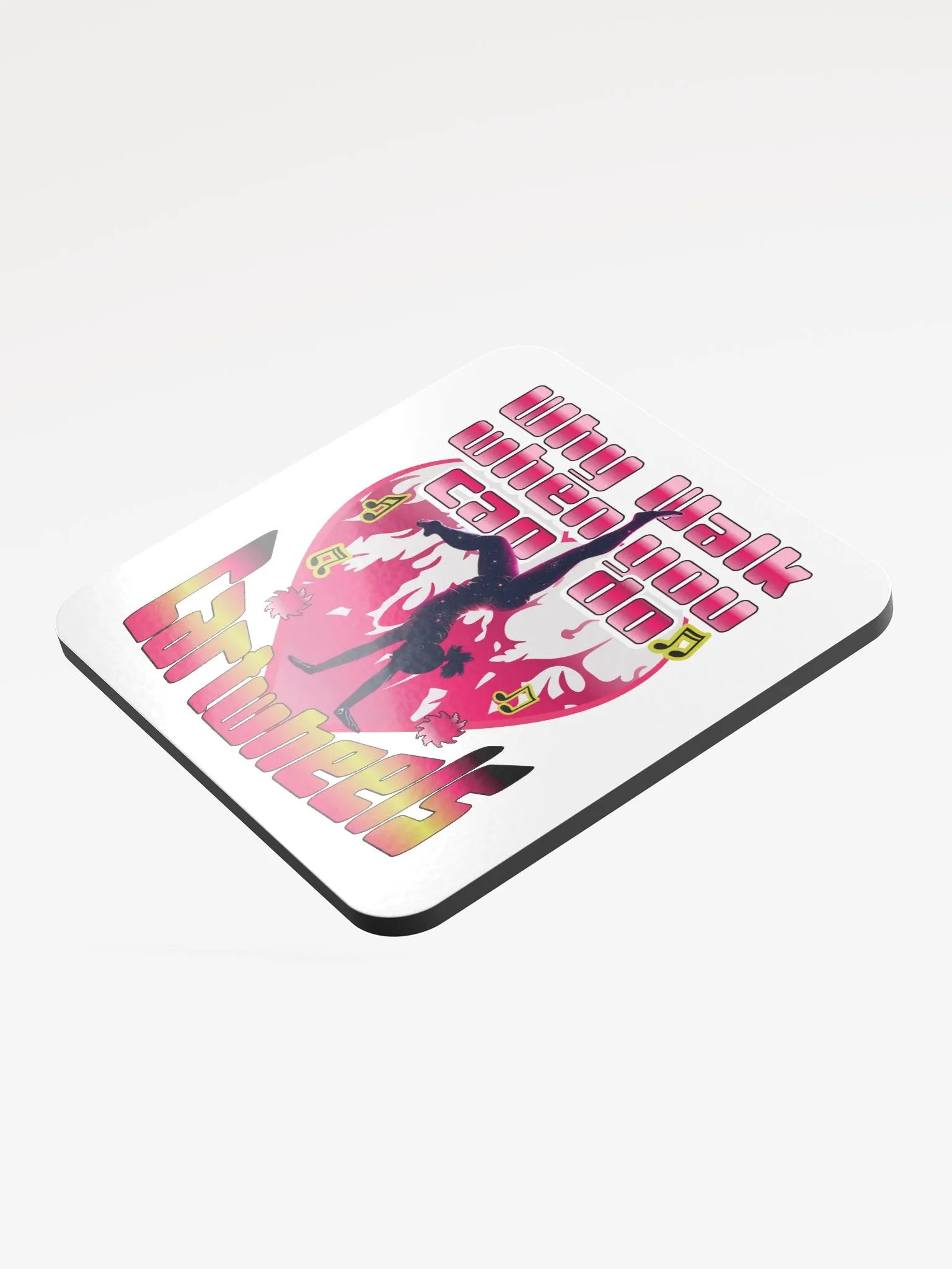 Why Walk When You Can Do Cartwheels Flame of Passion Cork Coaster product image (3)