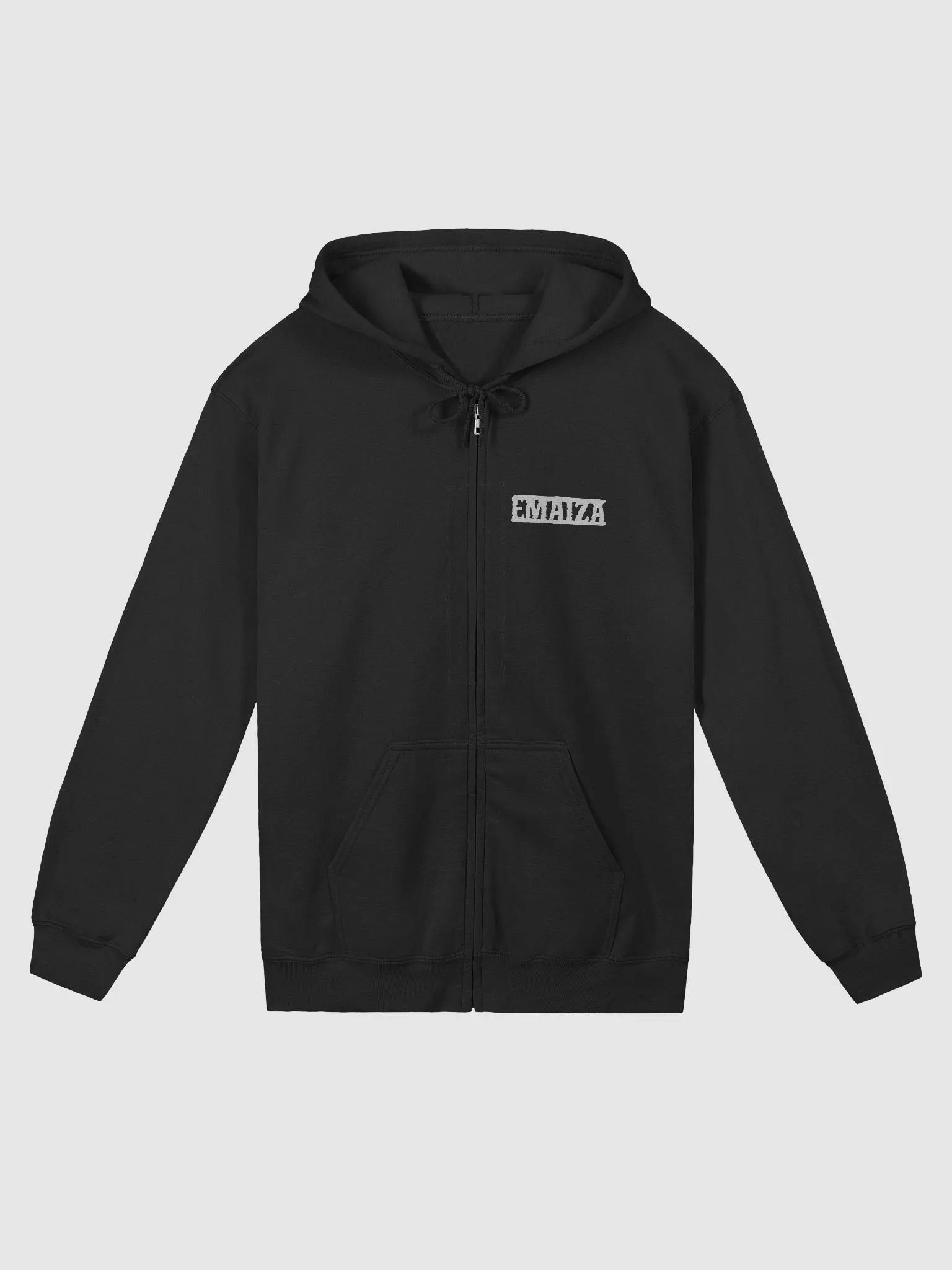 EMAIZA Unisex Zip-Hoodie (WHITE logo) product image (2)