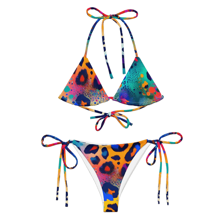 Electric Jungle Leopard String Bikini product image (2)