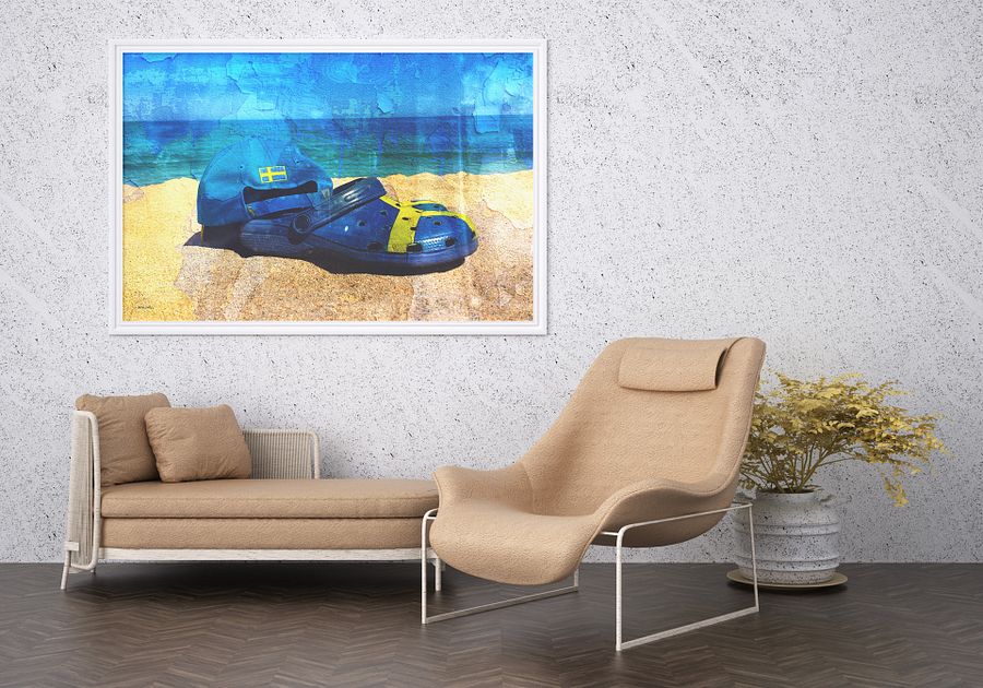Sweden On The Beach (very limited printed art, 91x61 cm) product image (3)