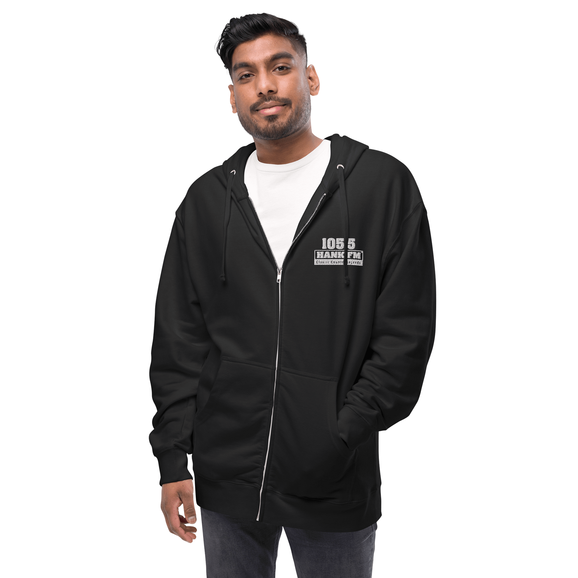 Hank Embroidered Zip Up Hoodie product image (3)