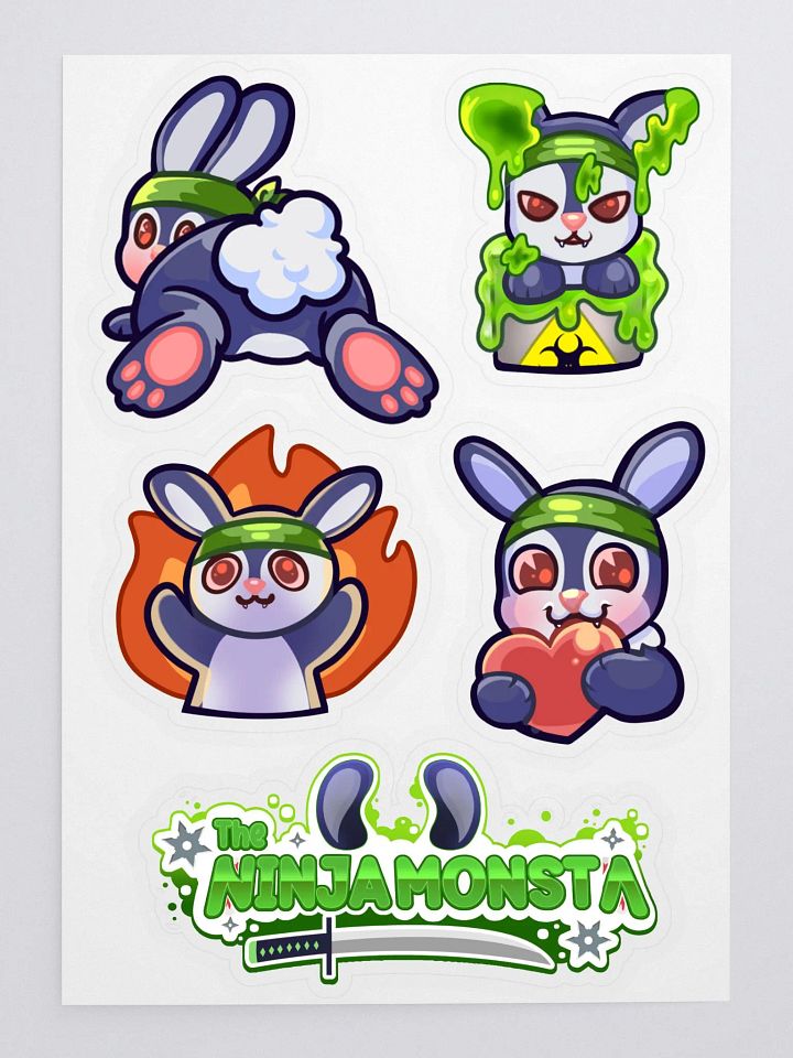 Ninja Monsta Stickers Version 2 product image (1)