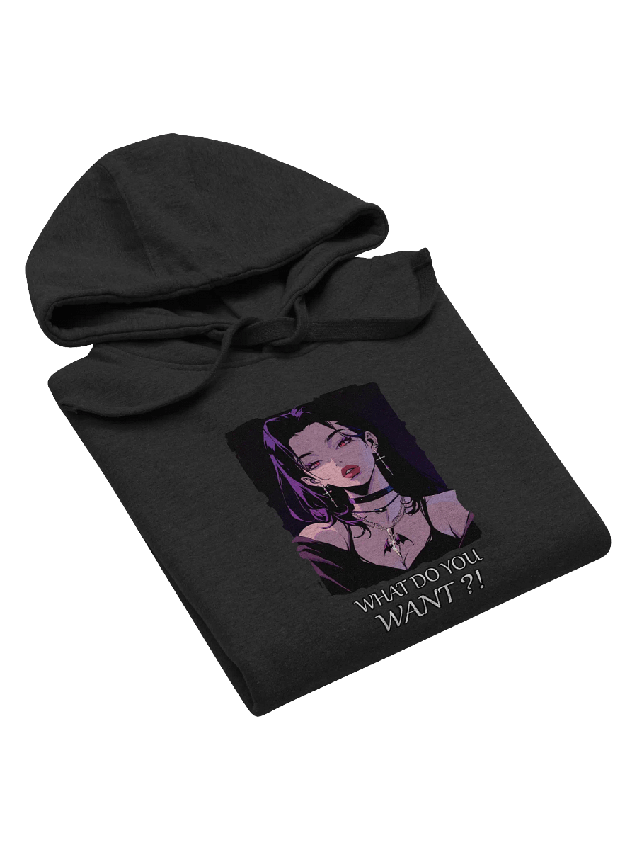 "What do you want ?!" Front Unisex Printed Hoodie product image (5)