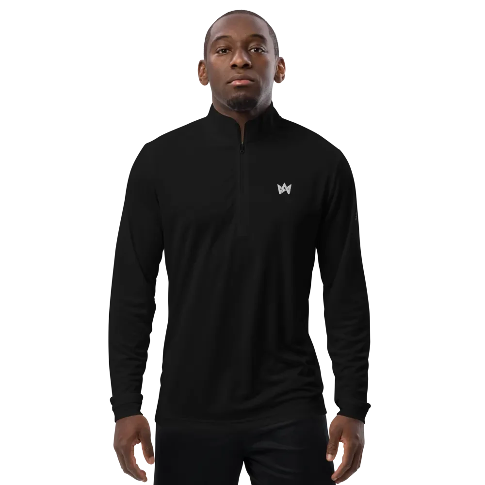 CSG x Adidas Lightweight Quarter-Zip Golf Pullover - (Unisex) Black product image (1)