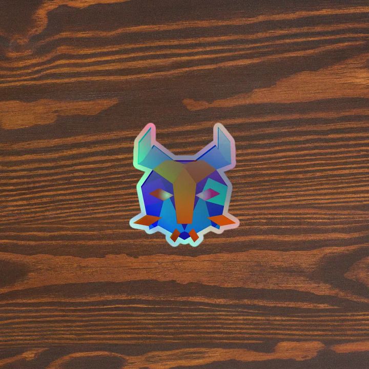 Lynx Head Holographic Sticker Set product image (1)