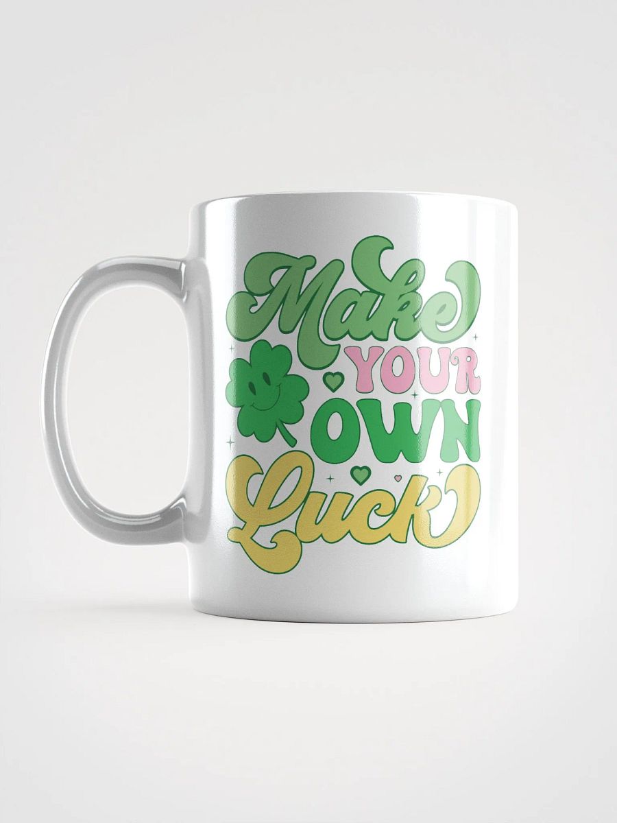 Lucky Clover White Glossy Mug product image (6)