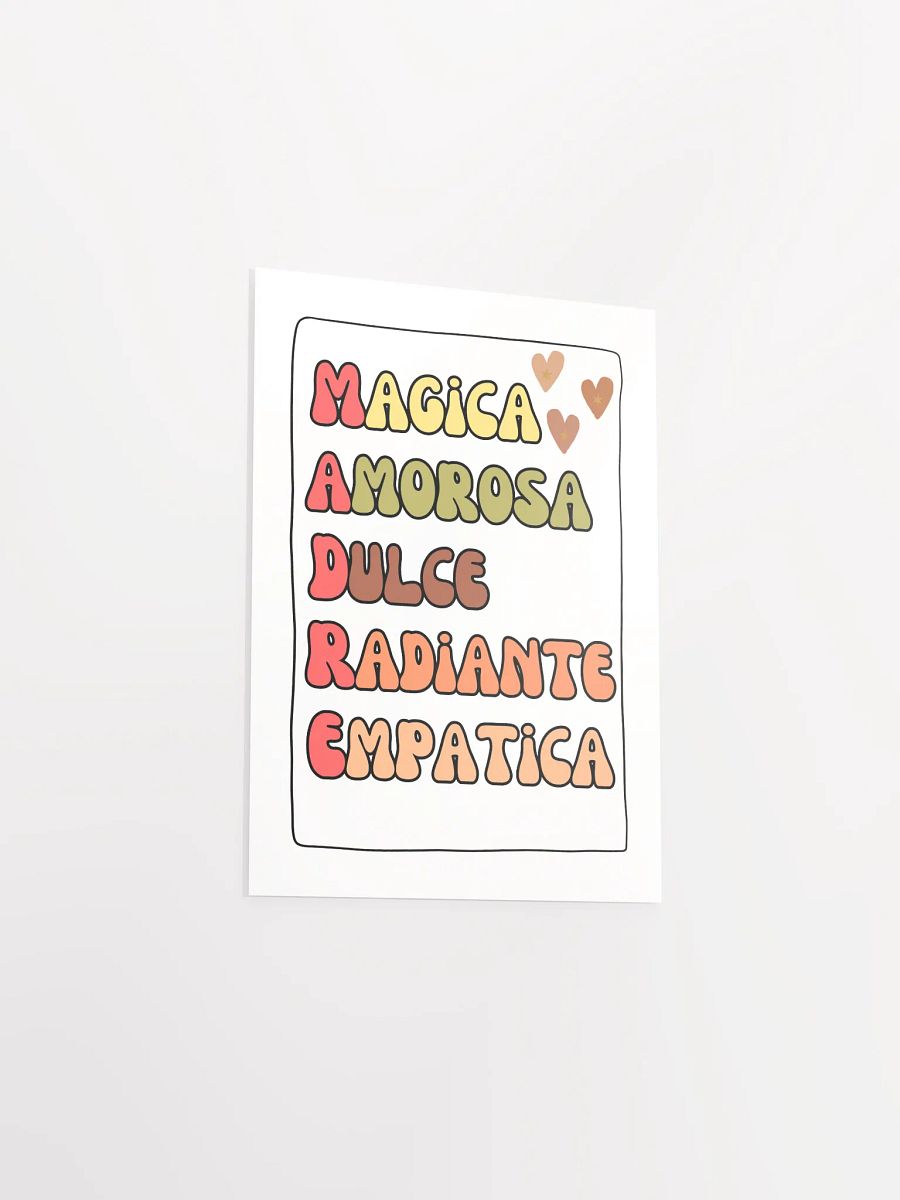 Mother’s day acrostic Boho Design paper poster product image (3)