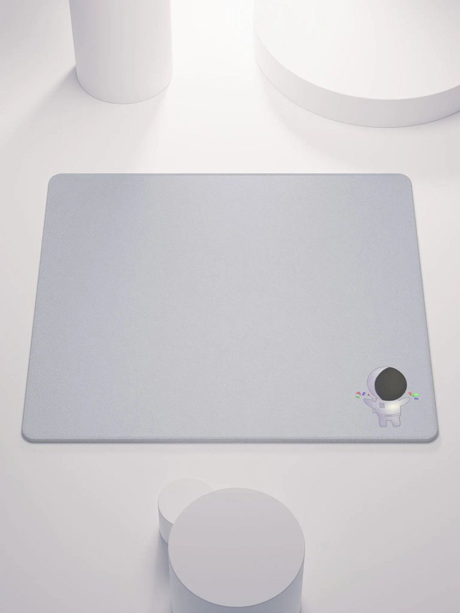 Light grey Gaming Mouse Pad with Chibi SoSillySal Avatar(2 Sizes) product image (1)
