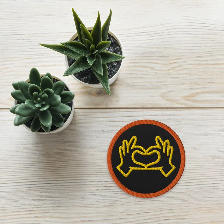 Love Gesture Embroidered Patch product image (6)