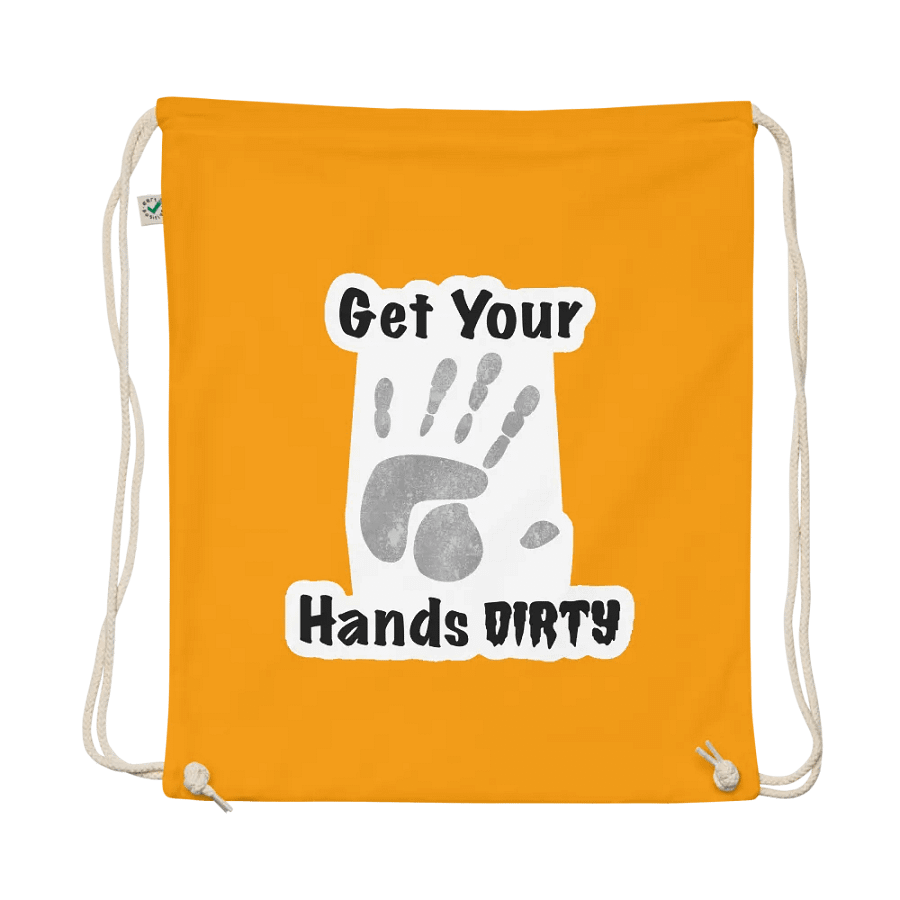 Get Your Hands Dirty Drawstring Bag product image (3)