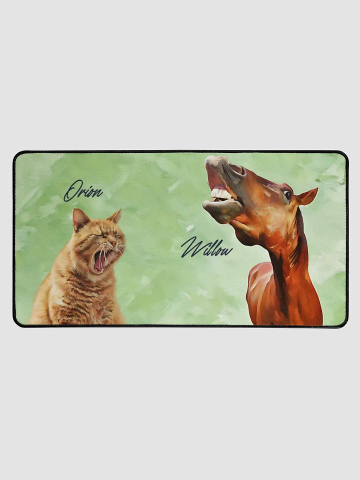YOUR BEST FRIENDS! / DESK MAT WITH PERSONALIZED NAME / 15,5" x 31,5" product image (2)