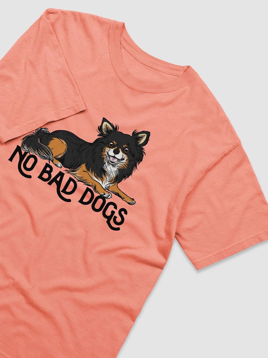 No Bad Dogs T-Shirt of a Long-Haired Chihuahua (Tricolor) | Funny T-Shirt for Chihuahua Paw-rents product image (31)