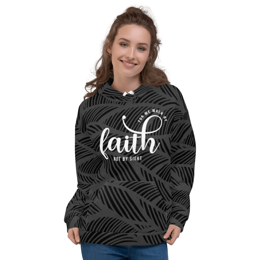 Faithful Vision All-Over Unisex Hoodie product image (7)