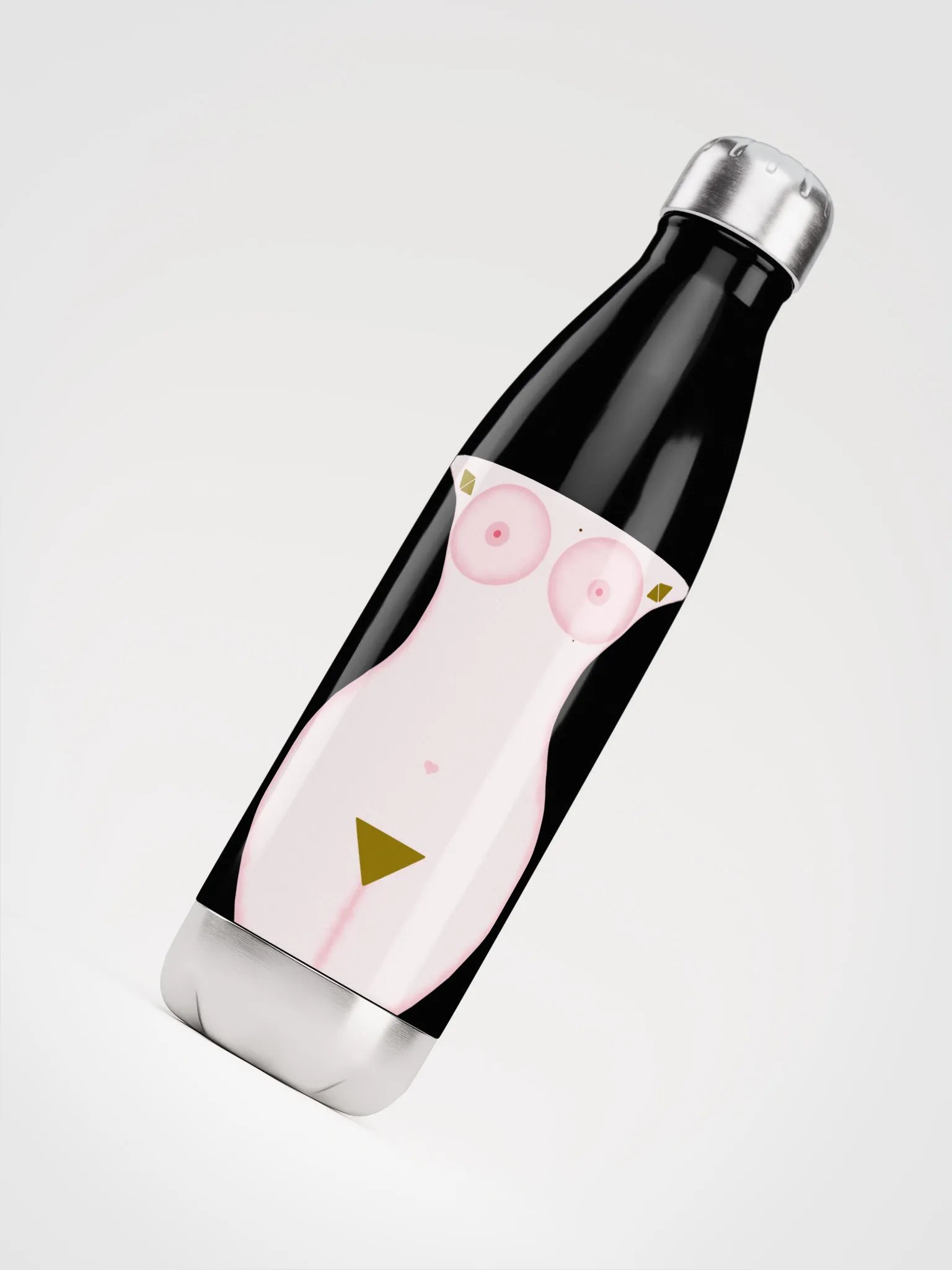 Femininity Glossy Bowling Pin Stainless Steel Water Bottle product image (4)