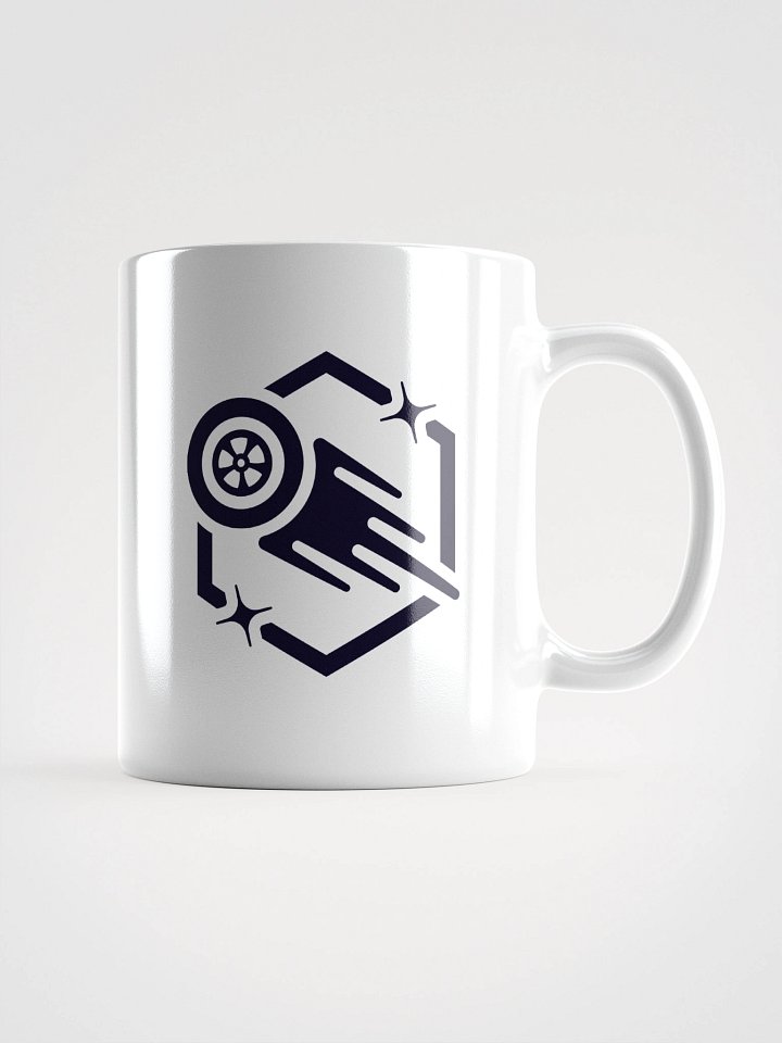 White Ceramic Mug (Dark Logo) product image (1)