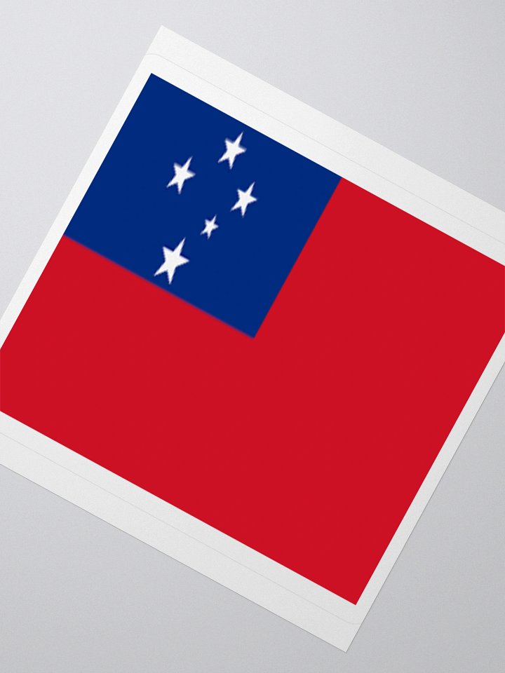 Samoa Flag Sticker - Durable Vinyl for Indoor Use - Multiple Sizes Available product image (5)