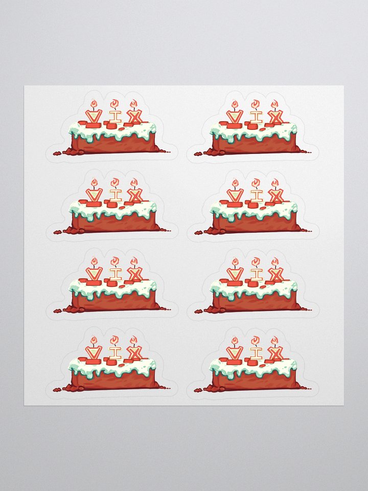 8x "I'll Make a Cake" /w Candles Sticker Pack product image (1)