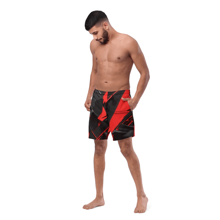 Abstract red ans black- Swim Trunks product image (12)