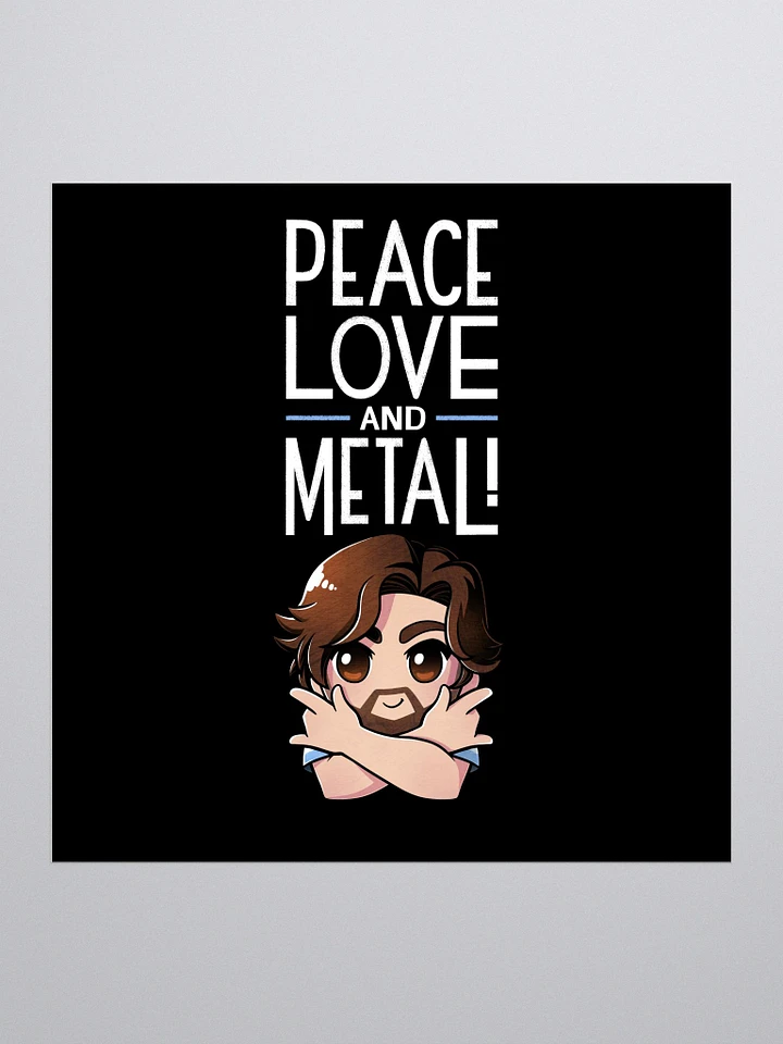 Peace Love and Metal Sticker product image (1)