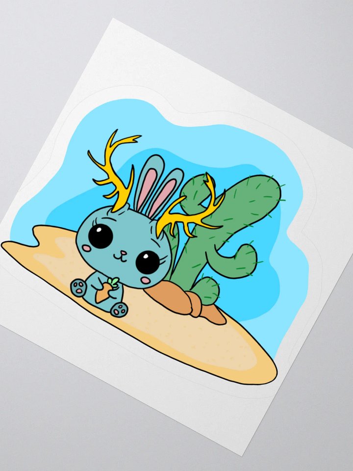 El Jefe the Jackalope Cryptikids Sticker product image (4)