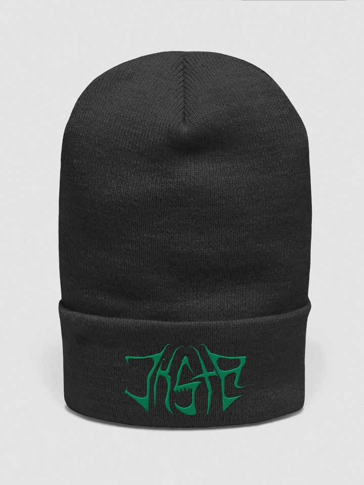 JKSTR Beanie (Black & Green) product image (1)