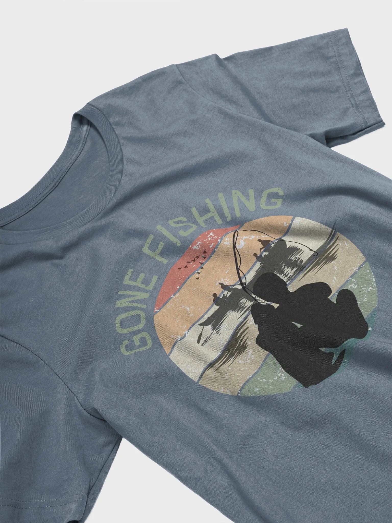 Sunset Serenity Fishing Tee product image (2)