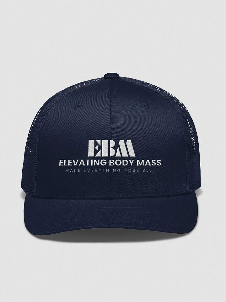 EMB Retro Trucker Hat (White Logo) product image (9)