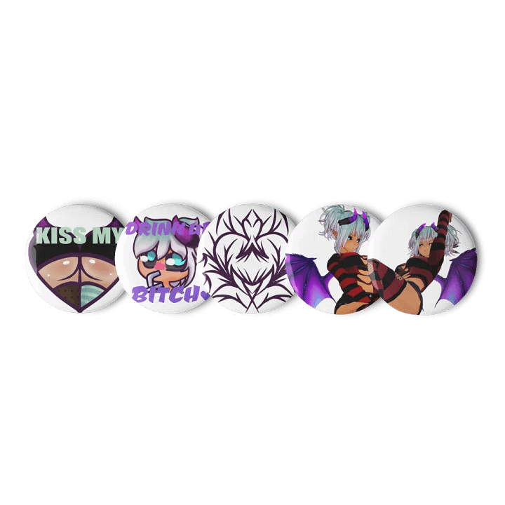 Cheeky Heart Pin Button Set product image (1)