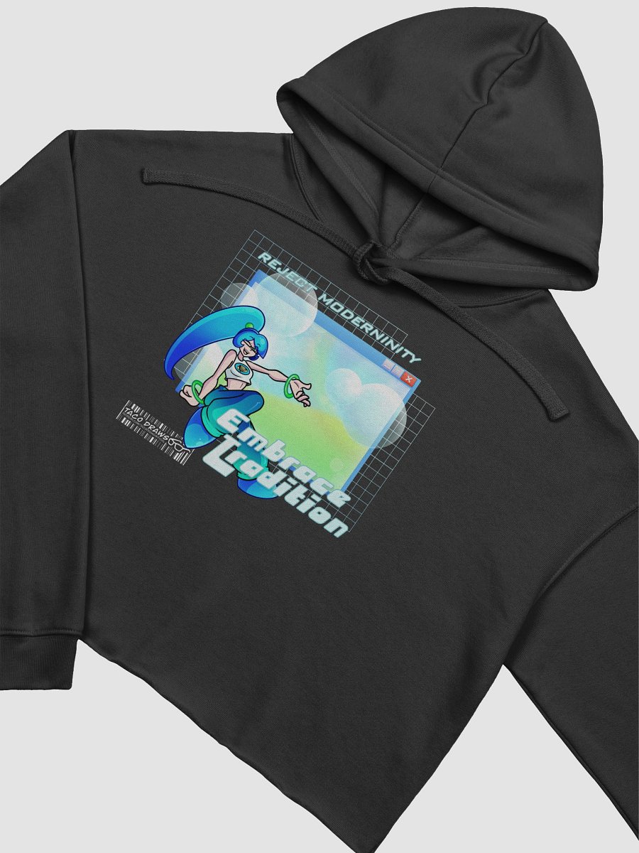 Embrace Frutiger Aero Crop Hoodie product image (3)