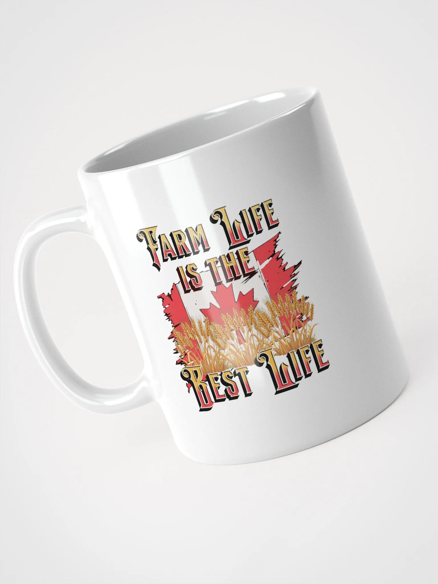 Farm Life Is The Best Life Canada Flag Mug product image (2)