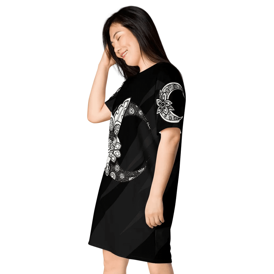 Lunar Blossom All-Over T-Shirt Dress product image (4)
