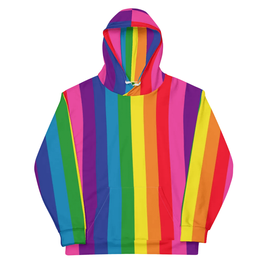 1978 Rainbow Pride Flag = 8-Color - All-Over Print Hoodie product image (11)