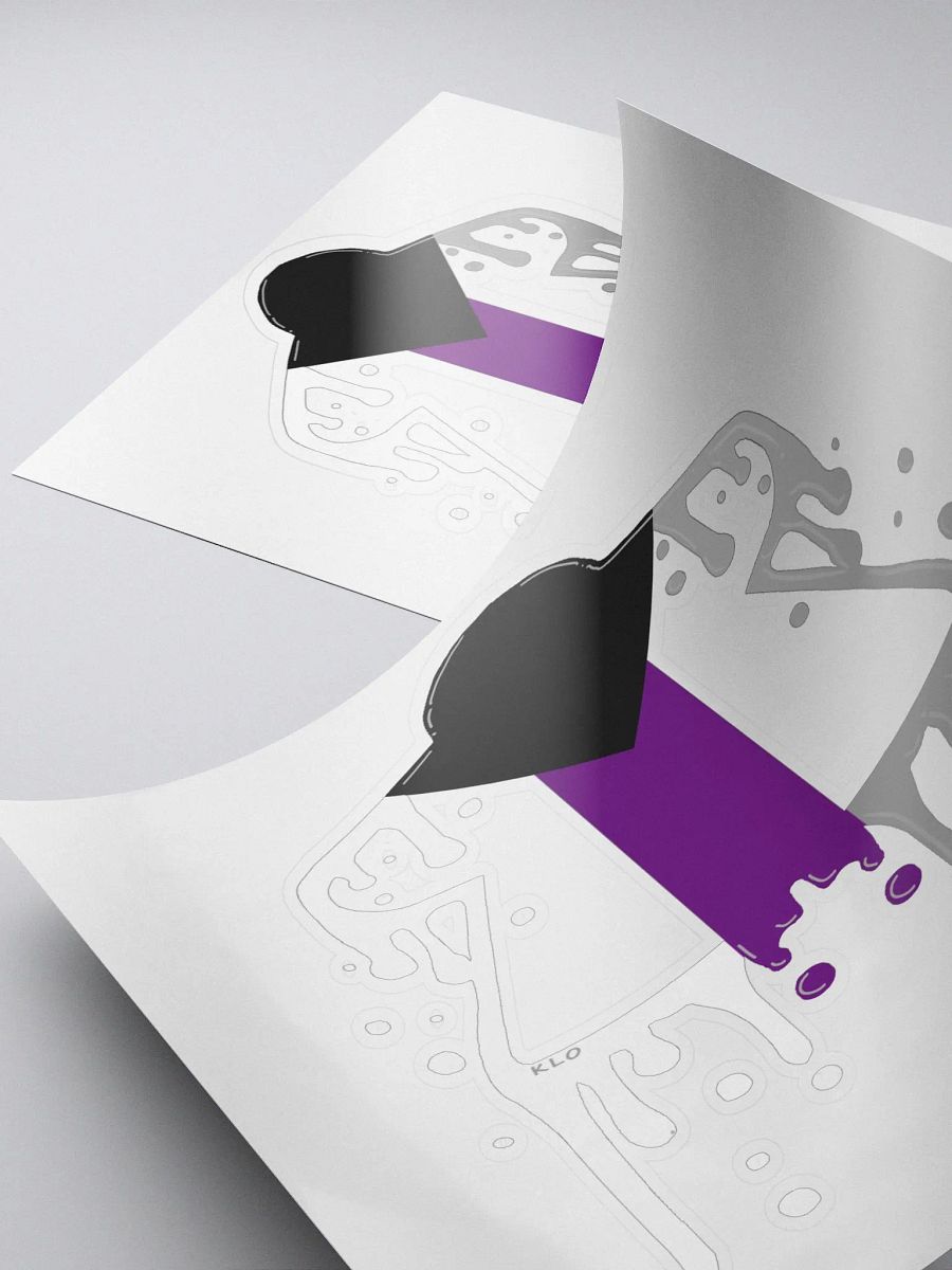 Drippy Demi Pride Meeple Sticker product image (4)