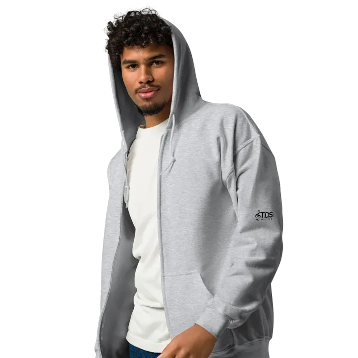 TDS Music Unisex Heavy Blend Zip Hoodie - Music Note Design product image (1)