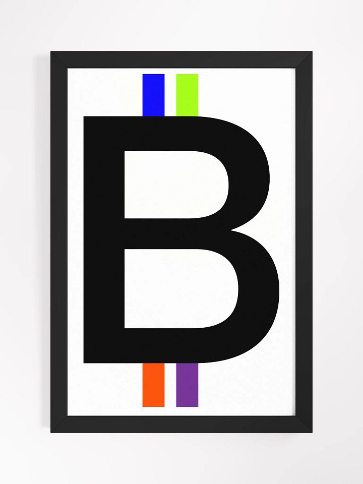 Bitcoin Spectrum (white) [framed] product image (1)