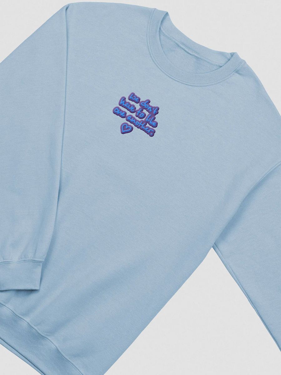 ONE ANOTHER (violet design) embroidered crewneck product image (1)