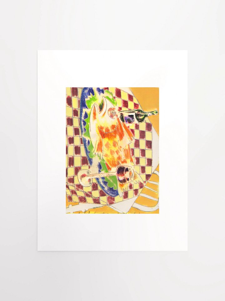 Feast with Checkered Cloth print (undated) product image (1)
