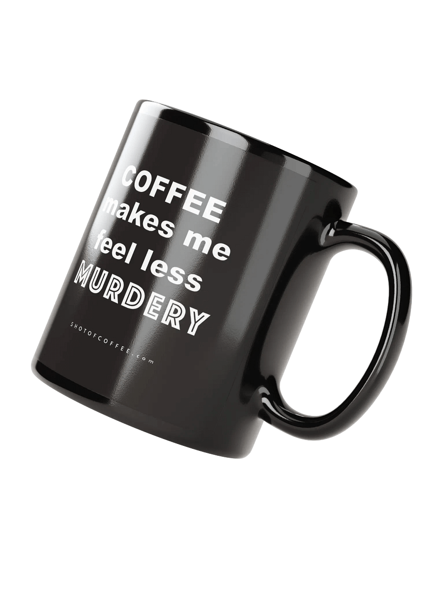 COFFEE MURDERY - Black Glossy Mug product image (6)