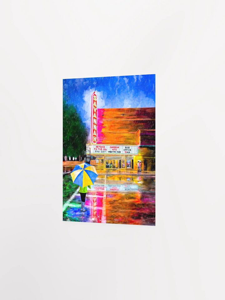 Savannah Theatre In The Rain – Matte Poster product image (11)