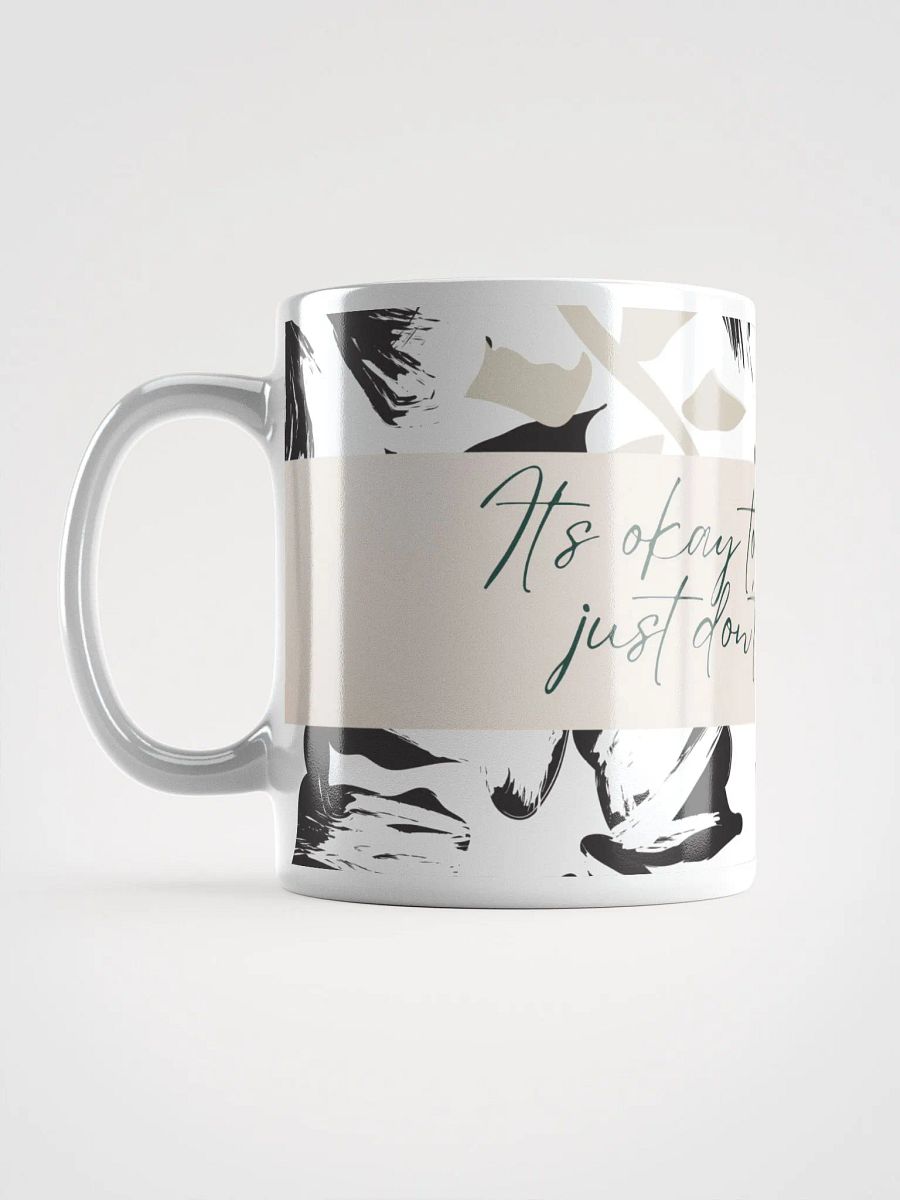 Floral Affirmation White Glossy Mug product image (6)