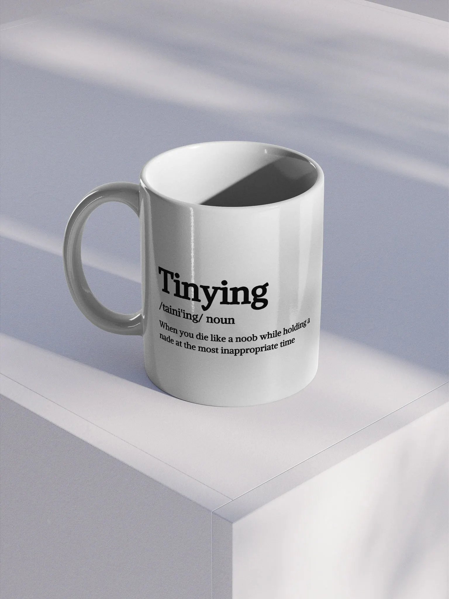 TINYING mug with pink logo product image (1)