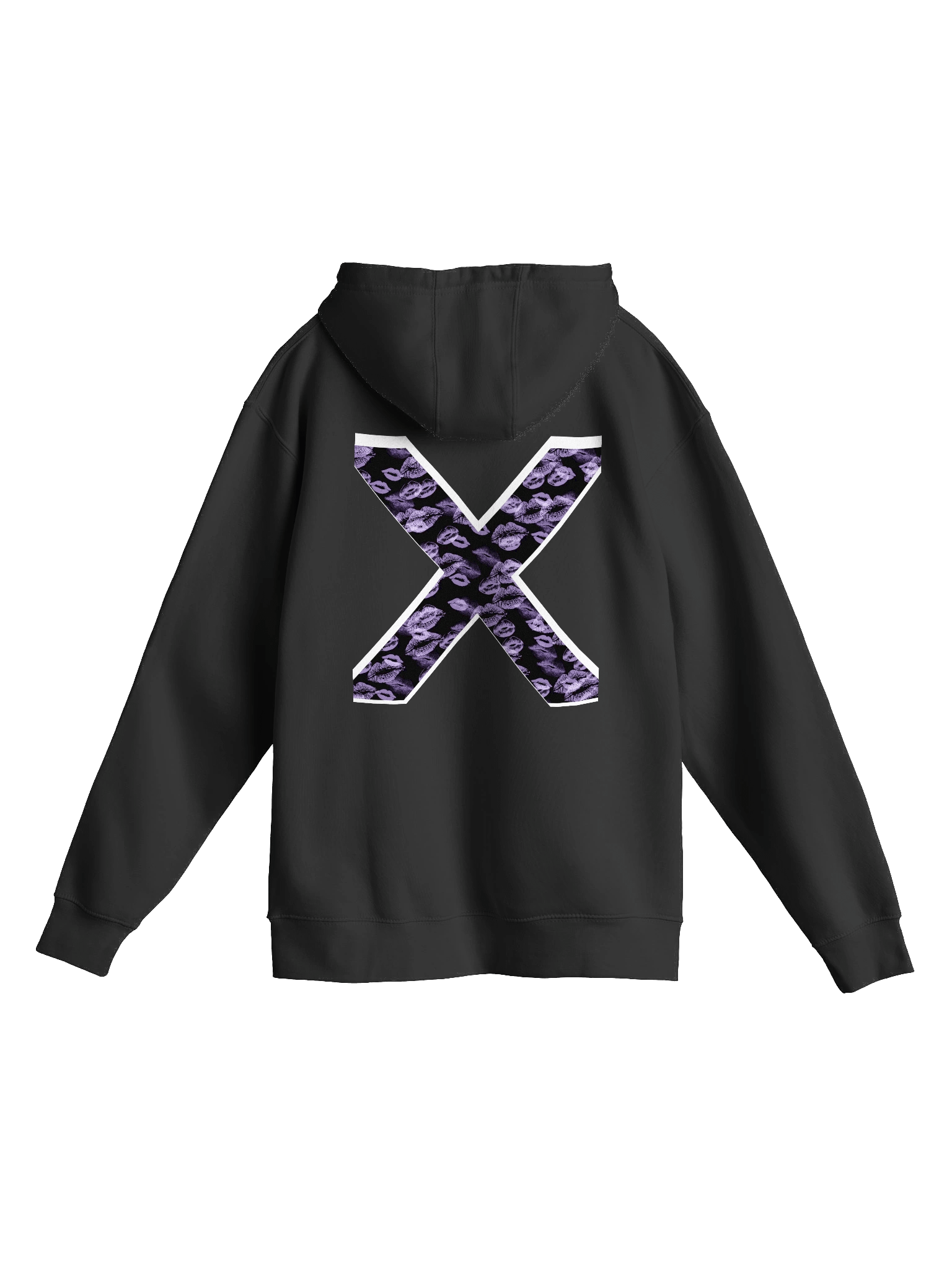 Black X Lilac Lipstick Kisses | Hoodie product image (1)