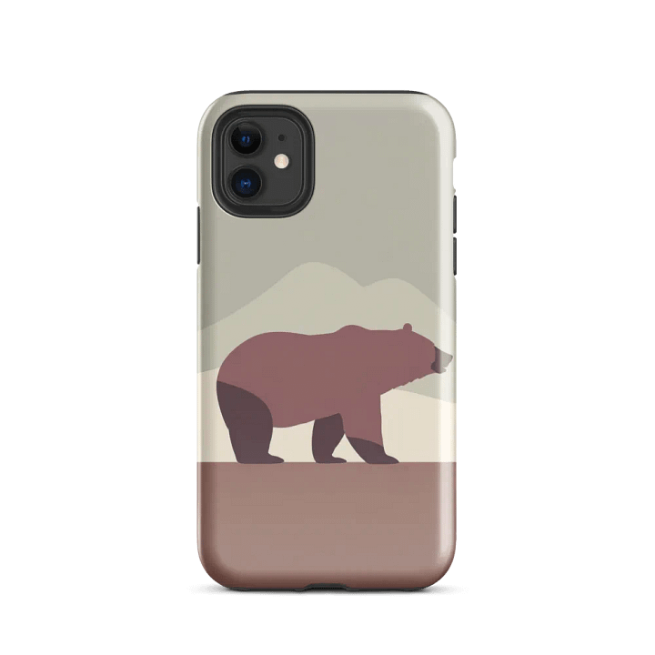 Vector Bear with Mountain Tough Case for iPhone product image (2)