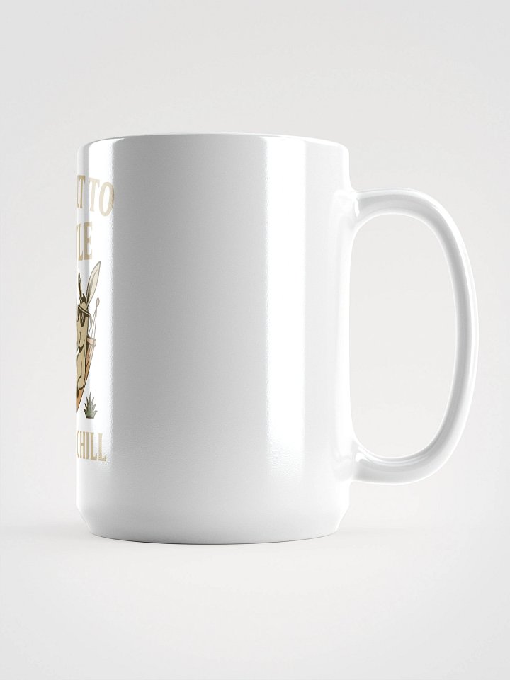 Not Built to Hustle – Born to Chill Mug (Donkey-Approved Downtime) product image (2)