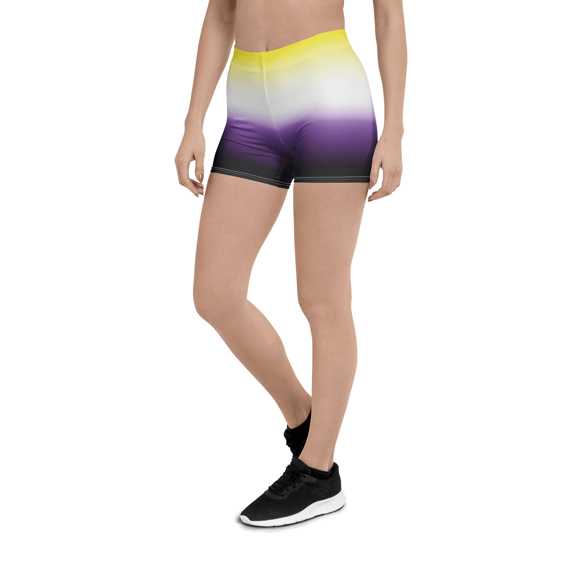 Non-binary Pride Gradient Bike Shorts product image (5)