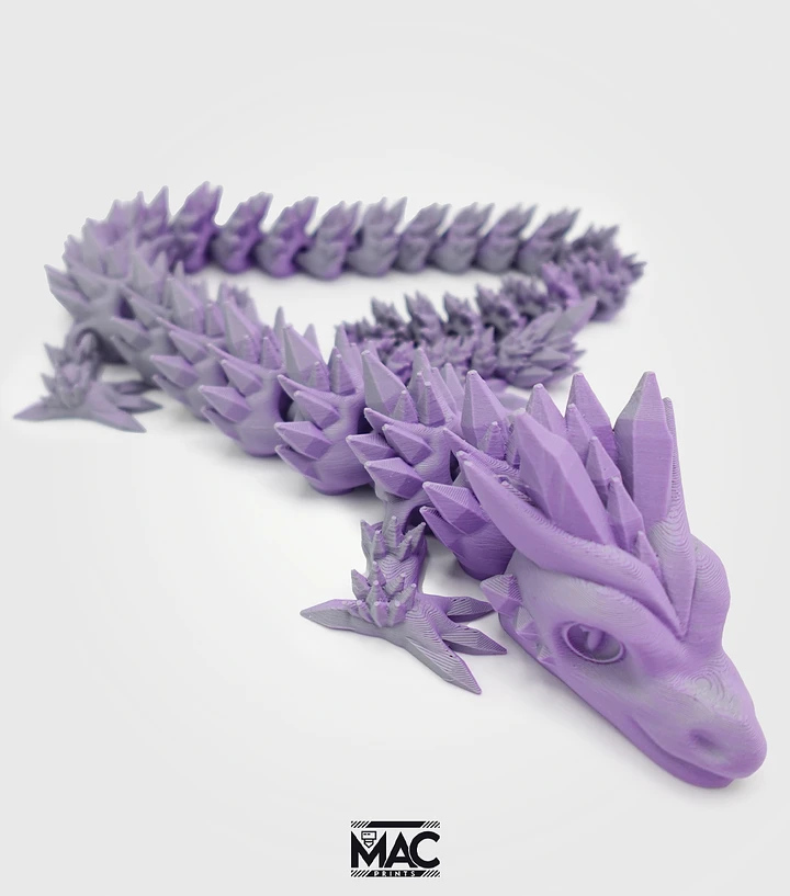 Purple & Grey Articulating Dragon Version Two product image (1)
